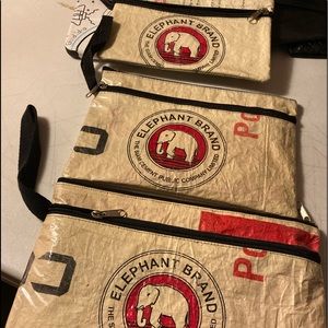 Recycling hand made purse